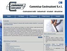 Tablet Screenshot of cammisacostruzioni.it